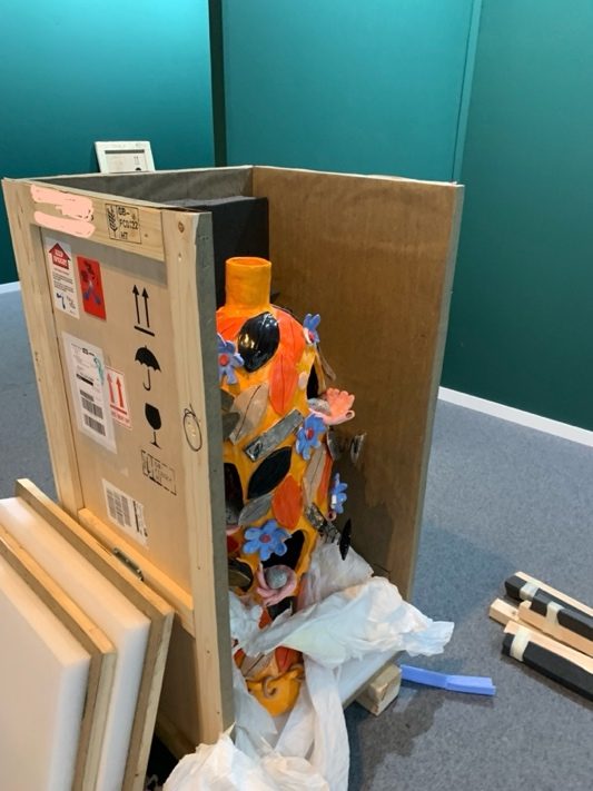 Dommage sur une œuvre d'art en transport aérien.